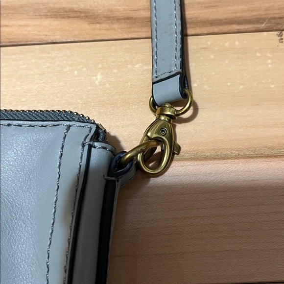 Fossil Gray Leather Crossbody Bag - Picture 8 of 14